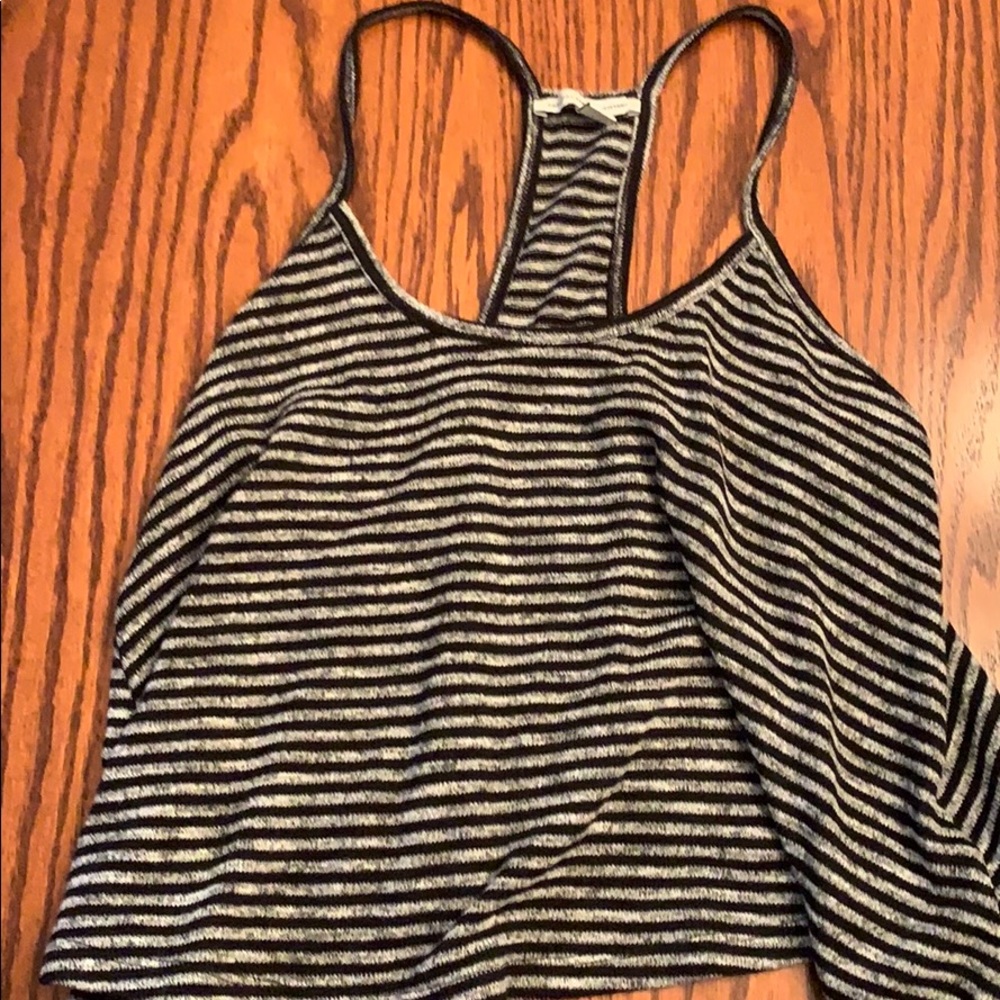 Striped light sweater material shirt